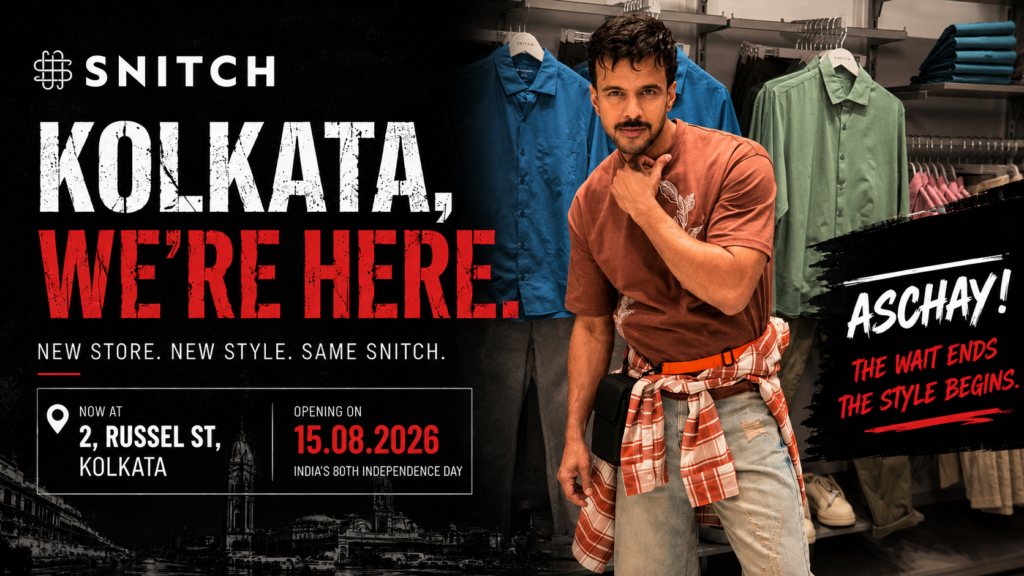 Mohit Kumar features in 3 outfits of Snitch at the newly opened Snitch store in Kolkata
