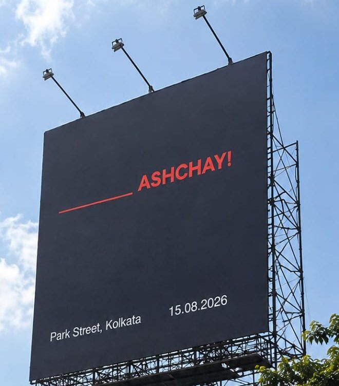 SNITCH teaser hoarding overlooking Kolkata