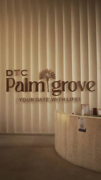 Landscaped serenity garden and green spaces at DTC Palm Grove